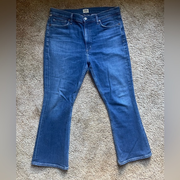 Citizens of Humanity Women’s Jeans Size 32 Demy Cropped Flare Western Casual - Picture 2 of 9
